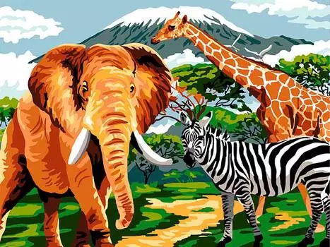 Картина по номерам «Африка»