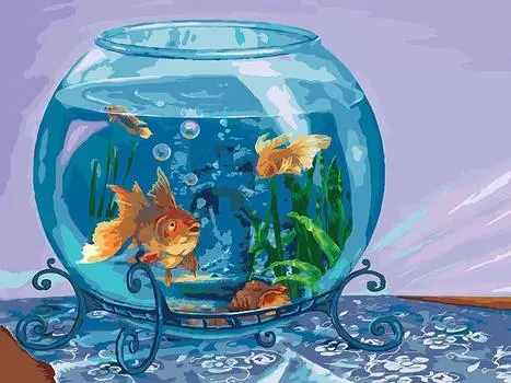 Картина по номерам «Аквариум»