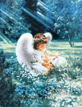 Картина по номерам «Ангельская забота»