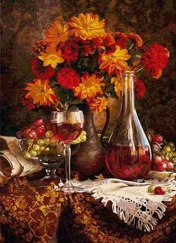 Картина по номерам «Астры»