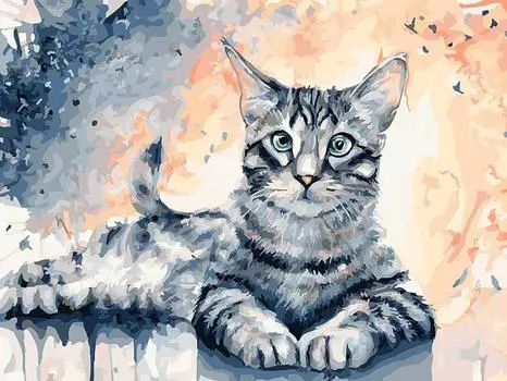 Картина по номерам «Барсик»