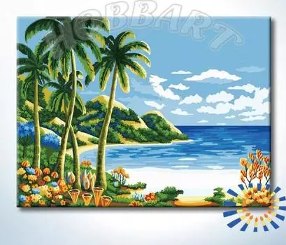 Картина по номерам «Безмятежный берег»
