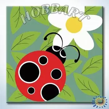 Картина по номерам «Божья коровка»