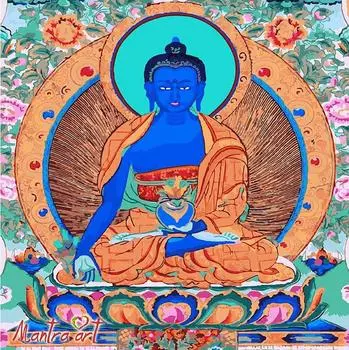 Картина по номерам «Будда медицины» + в наборе подарок