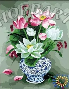 Картина по номерам «Букет лотосов»