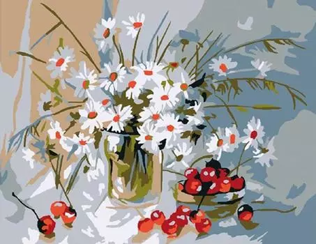 Картина по номерам «Букет ромашек»