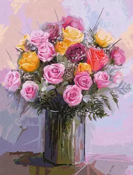 Картина по номерам «Букет роз»