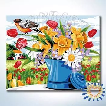 Картина по номерам «Букет в кувшине»