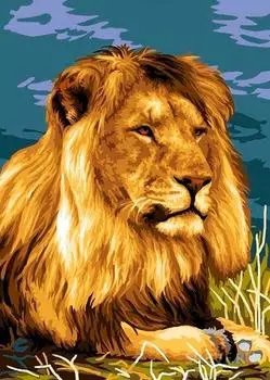 Картина по номерам «Царь зверей»