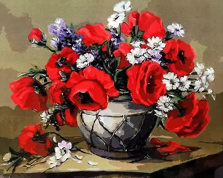 Картина по номерам «Чарующие маки»