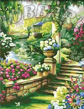 Картина по номерам «Цветочная дорожка»