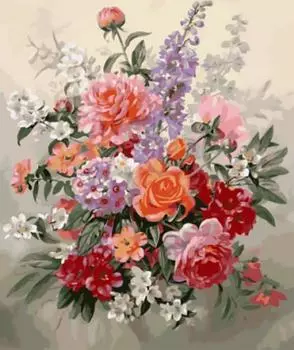 Картина по номерам «Цветочная фантазия»