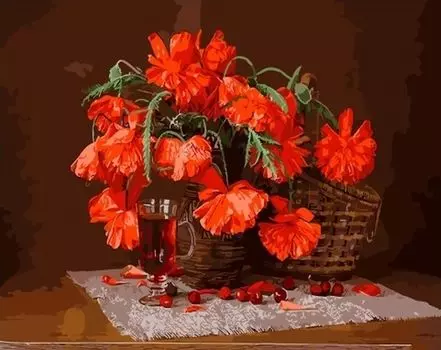 Картина по номерам «Цветочный натюрморт»