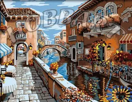 Картина по номерам «Цветущая старина»