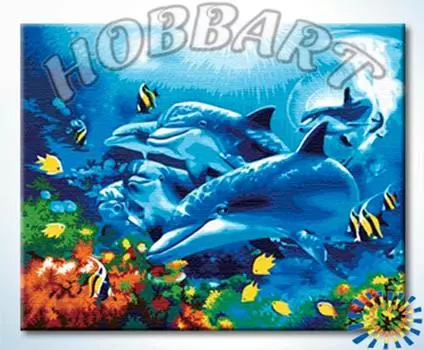 Картина по номерам «Дельфинотерапия»
