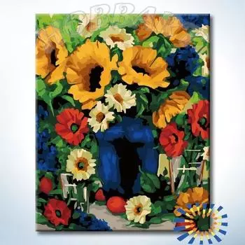 Картина по номерам «Деревенский букет»