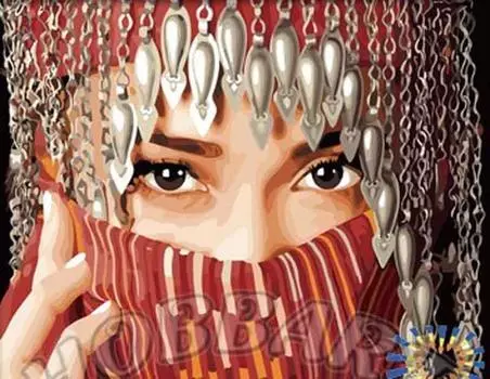 Картина по номерам «Девушка-загадка»