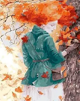 Картина по номерам «Догорала осень»