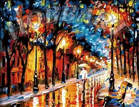 Картина по номерам «Дождливая осень»