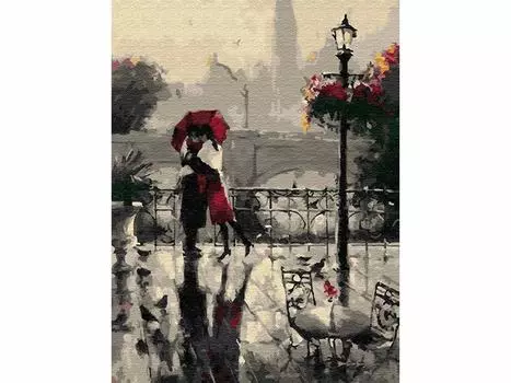 Картина по номерам «Дождливое свидание»