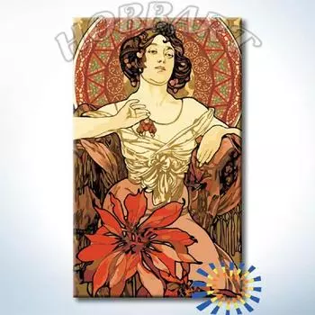 Картина по номерам «Драгоценные камни. Рубин»