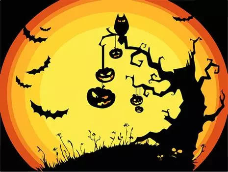 Картина по номерам «Древо ужаса»