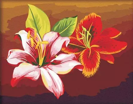 Картина по номерам «Две лилии»