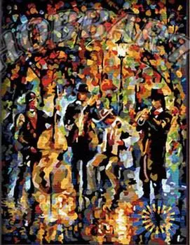 Картина по номерам «Джаз-банд»