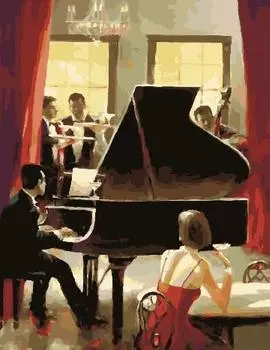 Картина по номерам «Джаз на рояле»