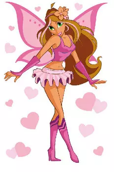 Картина по номерам «Фея Love»