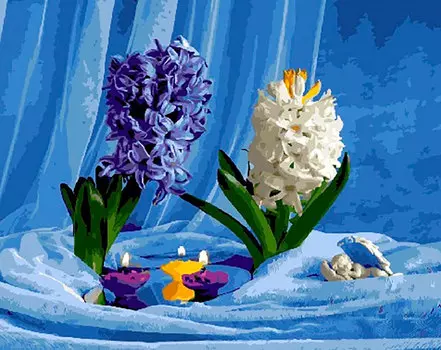 Картина по номерам «Гиацинты»