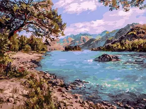 Картина по номерам «Горный Алтай»