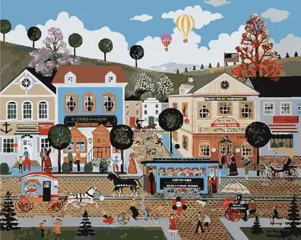 Картина по номерам «Город»