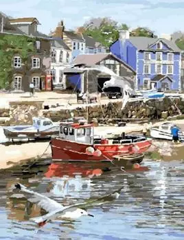 Картина по номерам «Городской причал»