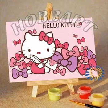 Картина по номерам «Hello Kitty. Письмо про нежность»