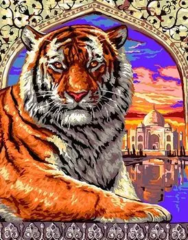Картина по номерам «Индийский тигр»