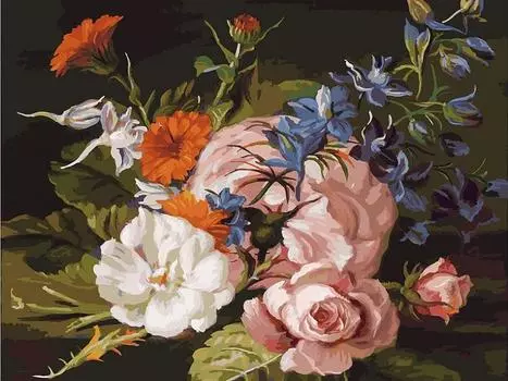 Картина по номерам «Изящный букет»