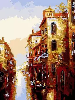 Картина по номерам «Канал в Венеции»