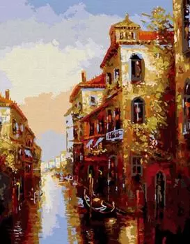 Картина по номерам «Канал в Венеции»