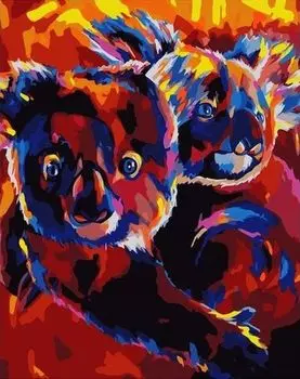 Картина по номерам «Коалы»