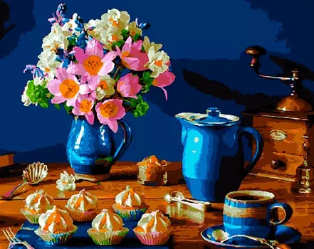 Картина по номерам «Кофейная композиция»