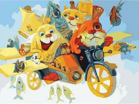 Картина по номерам «Котолёт»