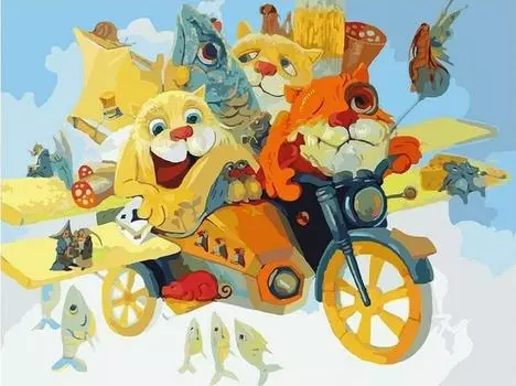 Картина по номерам «Котолёт»