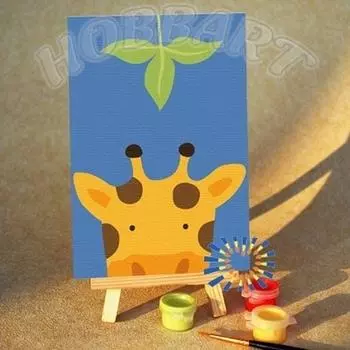 Картина по номерам «Кто там - Жирафик»