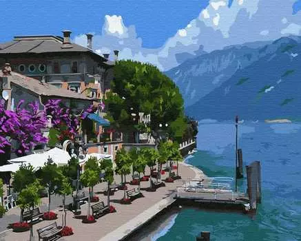 Картина по номерам «Курортная набережная»