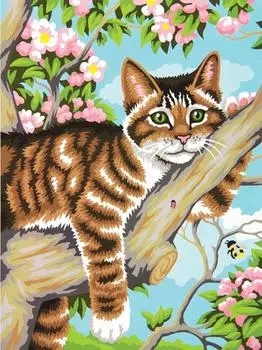 Картина по номерам «Ленивый кот»