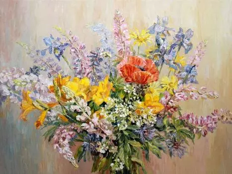 Картина по номерам «Летний букет»»