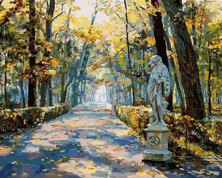 Картина по номерам «Летний сад. Скульптура «Ночь»