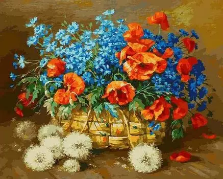 Картина по номерам «Лето в корзинке»