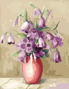 Картина по номерам «Лиловый букет»